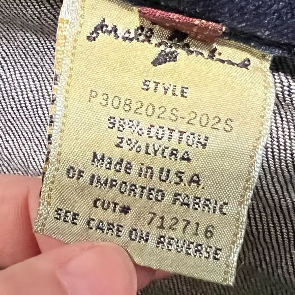 7 for All Mankind‎ Women's Jeans Straight Leg Low Rise Zip Pockets Blue Size 27 - Picture 9 of 9